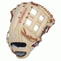 uisville Slugger Pro Flare Cream 12.75 inch Baseball Glove (Right Handed Thr